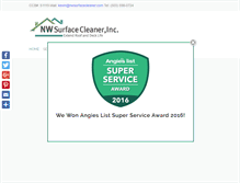 Tablet Screenshot of nwsurfacecleaner.com